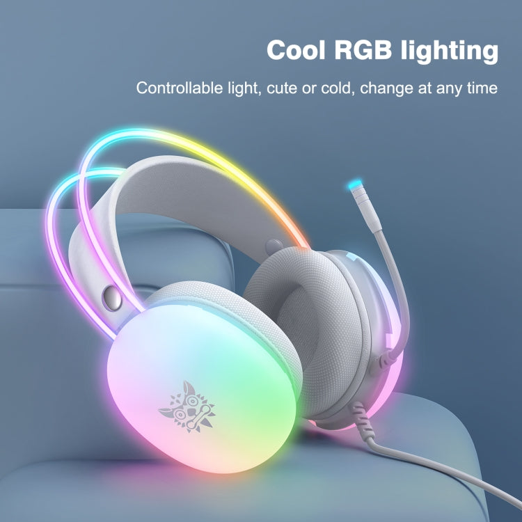X25 RGB Wired Gaming Headset(Grey) - Multimedia Headset by PMC Jewellery | Online Shopping South Africa | PMC Jewellery