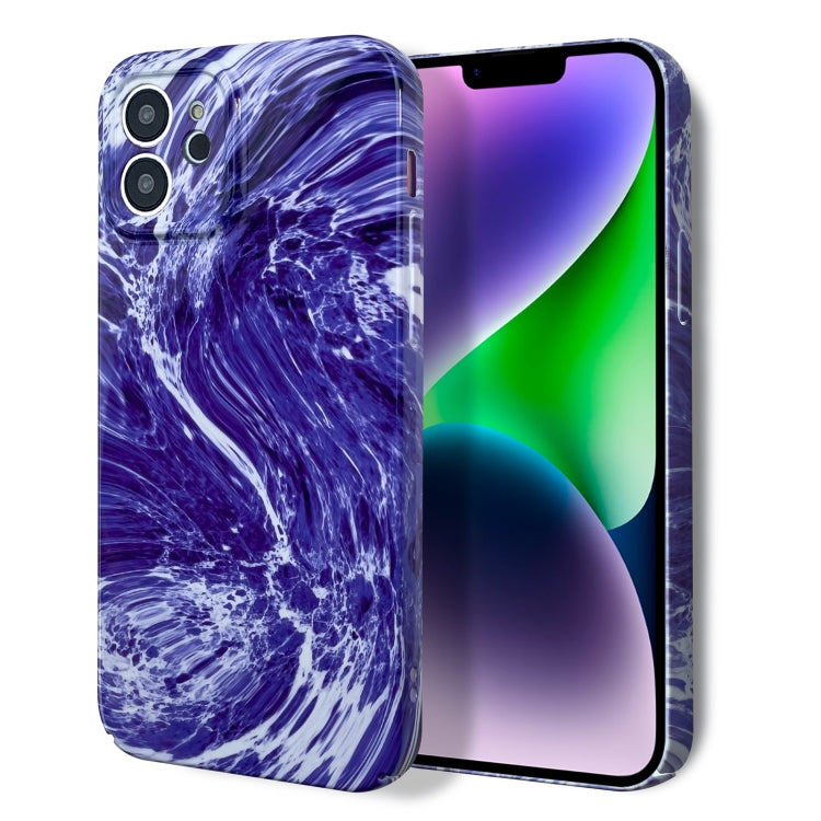 For iPhone 13 Pro Marble Pattern Phone Case(Purple White) - iPhone 13 Pro Cases by PMC TechLife | Online Shopping South Africa | PMC TechLife
