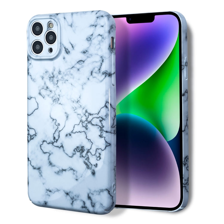 For iPhone 13 Marble Pattern Phone Case(Green White) - iPhone 13 Cases by PMC Jewellery | Online Shopping South Africa | PMC Jewellery