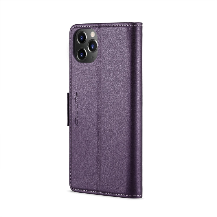 For iPhone 11 Pro CaseMe 023 Butterfly Buckle Litchi Texture RFID Anti-theft Leather Phone Case(Pearly Purple) - iPhone 11 Pro Cases by CaseMe | Online Shopping South Africa | PMC Jewellery