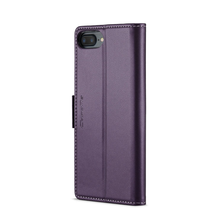 For iPhone 6 Plus/7 Plus/8 Plus CaseMe 023 Butterfly Buckle Litchi Texture RFID Anti-theft Leather Phone Case(Pearly Purple) - More iPhone Cases by CaseMe | Online Shopping South Africa | PMC Jewellery