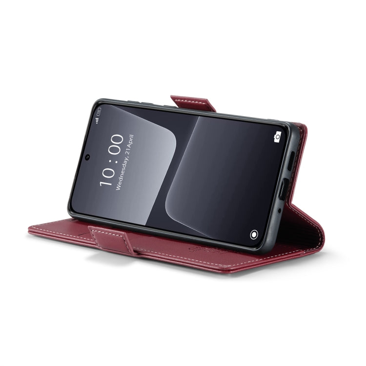 For Xiaomi 13 CaseMe 023 Butterfly Buckle Litchi Texture RFID Anti-theft Leather Phone Case(Wine Red) - Xiaomi Cases by CaseMe | Online Shopping South Africa | PMC Jewellery | Buy Now Pay Later Mobicred