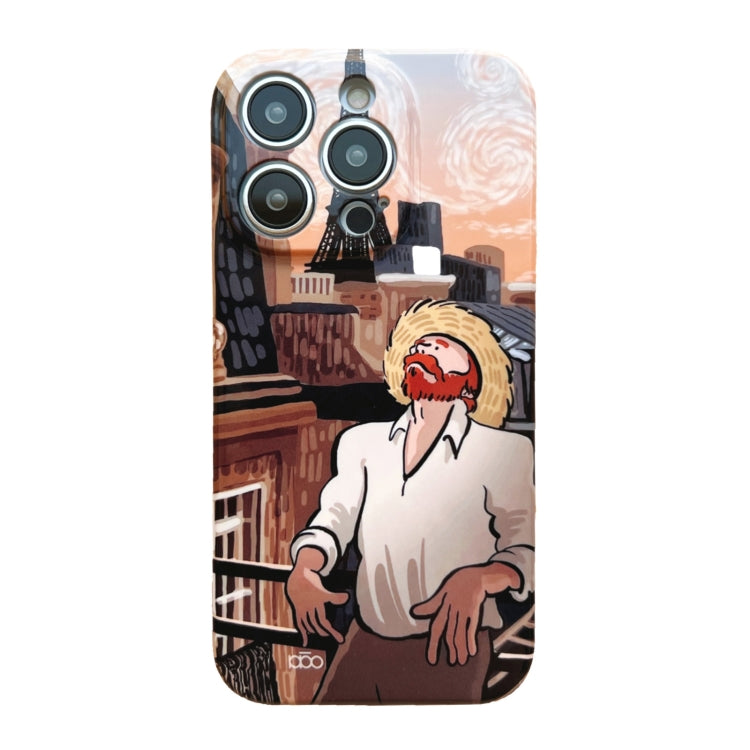For iPhone 11 Pro Max Precise Hole Oil Painting Pattern PC Phone Case(Tower) - iPhone 11 Pro Max Cases by PMC TechLife | Online Shopping South Africa | PMC TechLife