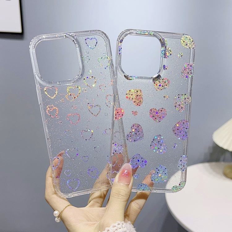 For iPhone 14 Pro Max Little Star Series Glitter Powder TPU Phone Case(Leopard Print) - iPhone 14 Pro Max Cases by PMC Jewellery | Online Shopping South Africa | PMC Jewellery