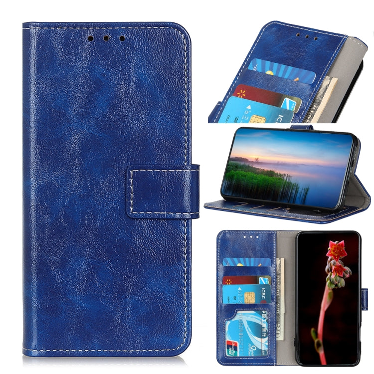 For Xiaomi Redmi 12 4G Retro Crazy Horse Texture Horizontal Flip Leather Phone Case(Blue) - Xiaomi Cases by PMC Jewellery | Online Shopping South Africa | PMC Jewellery