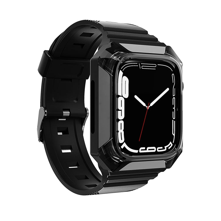 Armor Case Integrated TPU Watch Band For Apple Watch 2 38mm(Black) - Watch Bands by PMC TechLife | Online Shopping South Africa | PMC TechLife