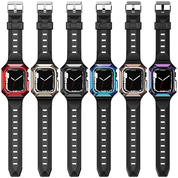 Armor Case Integrated TPU Watch Band For Apple Watch 5 40mm(Black) - Watch Bands by PMC TechLife | Online Shopping South Africa | PMC TechLife