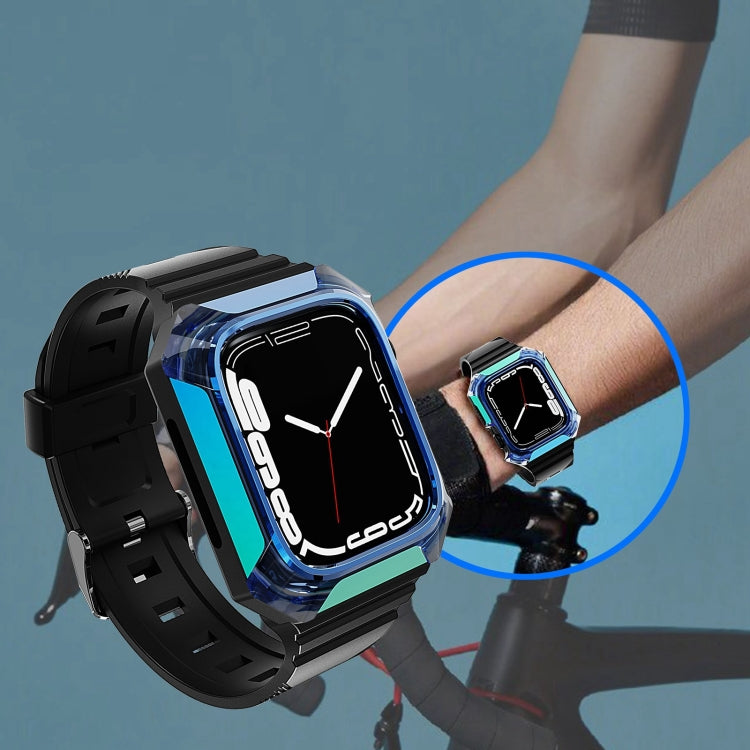 Armor Case Integrated TPU Watch Band For Apple Watch 4 44mm(Purple) - Watch Bands by PMC TechLife | Online Shopping South Africa | PMC TechLife