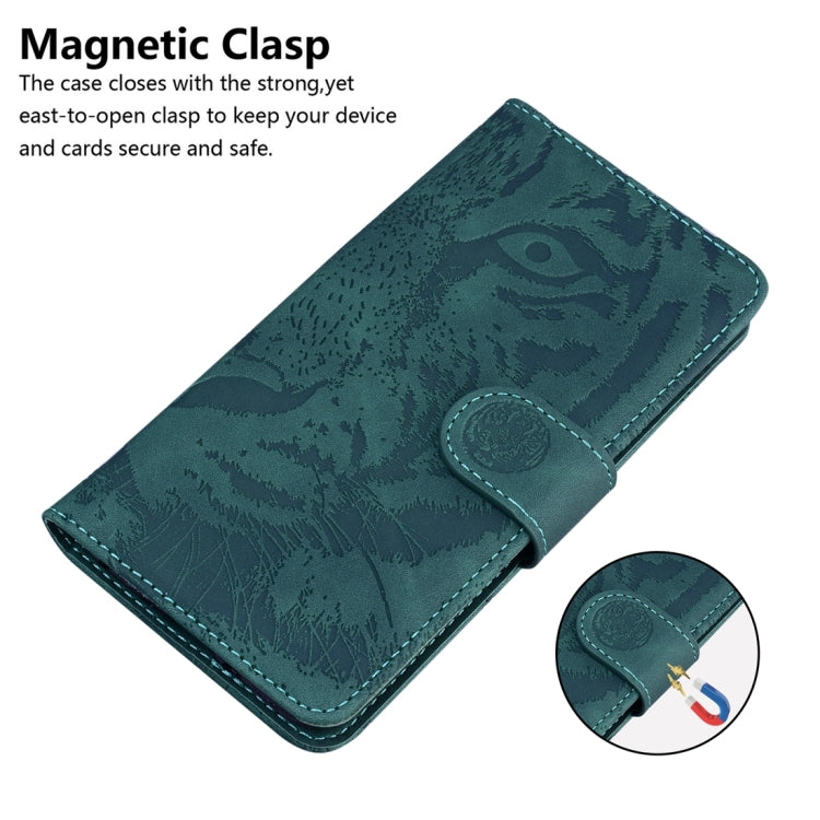 For Infinix Note 30 Tiger Embossing Pattern Flip Leather Phone Case(Green) - free shipping - PMC TechLife - Order now!