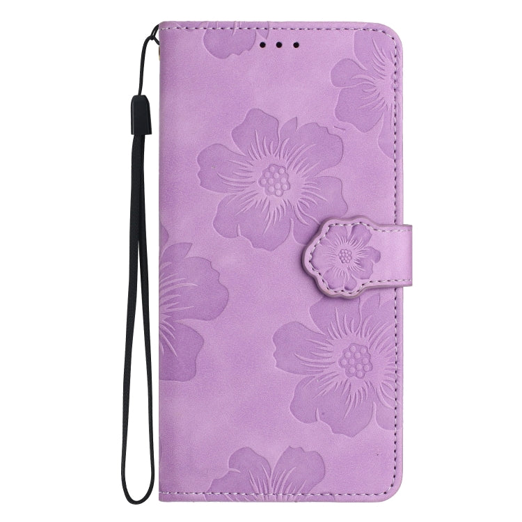 For Xiaomi 12 Pro Flower Embossing Pattern Leather Phone Case(Purple) - 12 Pro Cases by PMC Jewellery | Online Shopping South Africa | PMC Jewellery