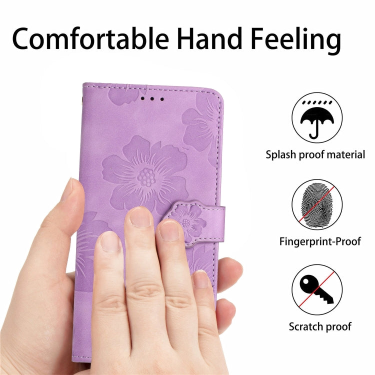 For Xiaomi 13 Flower Embossing Pattern Leather Phone Case(Purple) - free shipping - PMC TechLife - Order now!