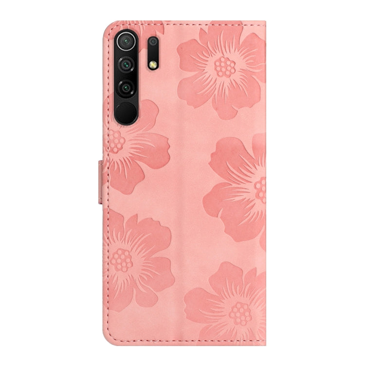 For Xiaomi Redmi 9 Flower Embossing Pattern Leather Phone Case(Pink) - free shipping - PMC TechLife - Order now!