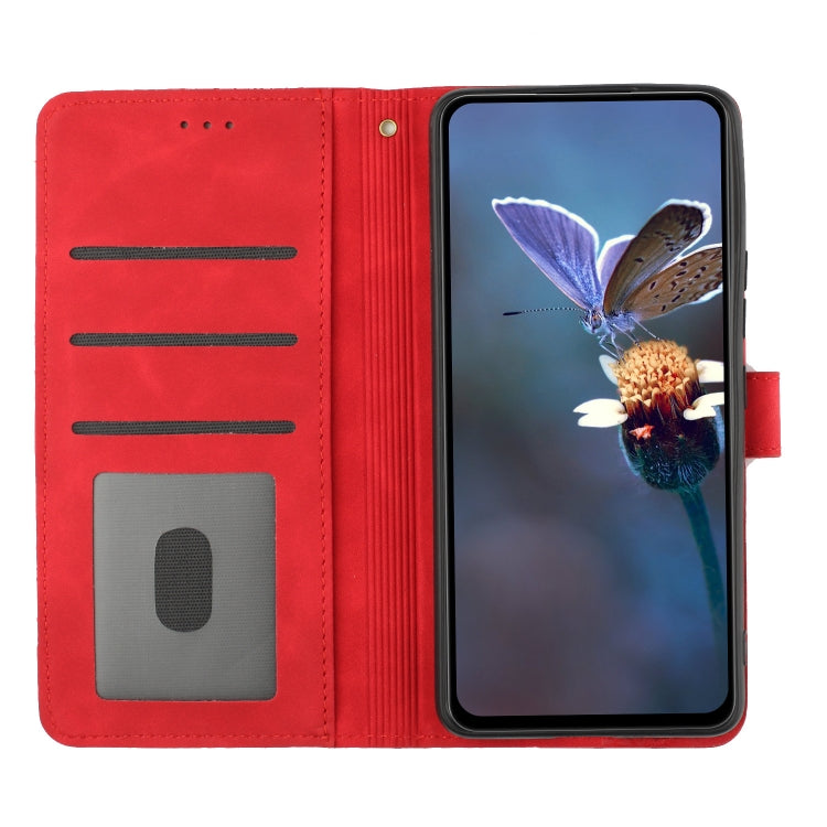 For Xiaomi Redmi A1 Flower Embossing Pattern Leather Phone Case(Red) - free shipping - PMC TechLife - Order now!