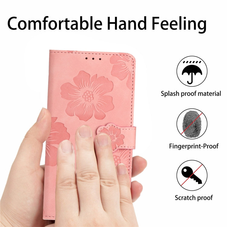 For Xiaomi Redmi Note 10 5G Flower Embossing Pattern Leather Phone Case(Pink) - free shipping - PMC TechLife - Order now!
