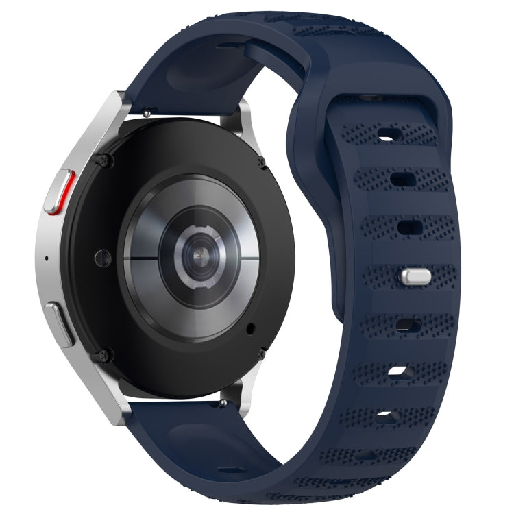 22mm Universal Dots Pattern Silicone Replacement Watch Band(Midnight Blue) - 22mm Bands by PMC TechLife | Online Shopping South Africa | PMC TechLife
