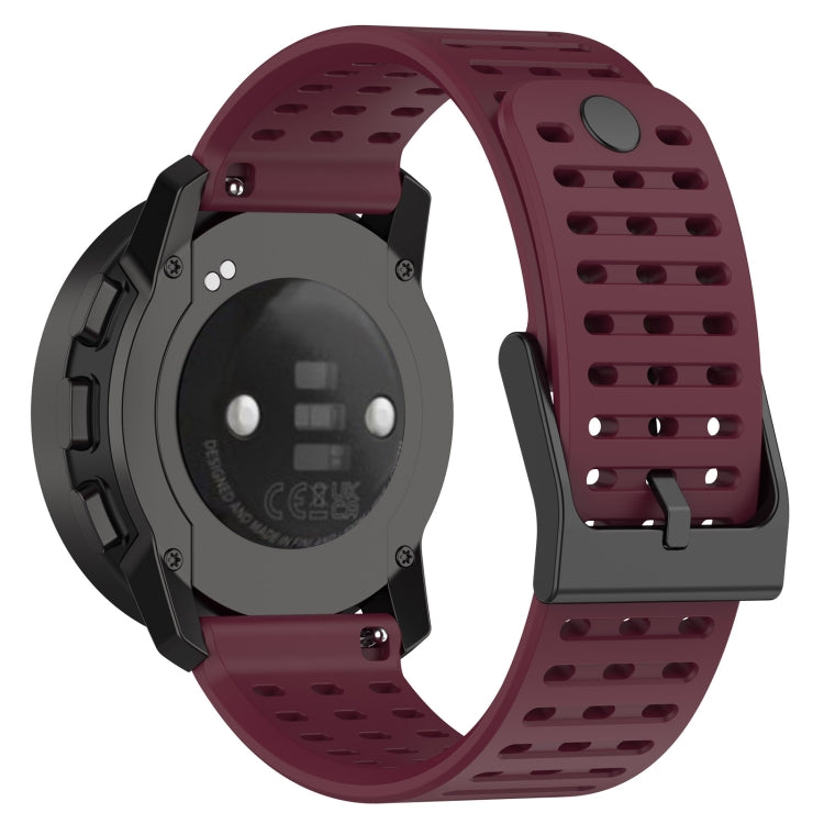 For Suunto 9 Peak Pro / Suunto Vertical Silicone Replacement Watch Band(Wine Red) -  by PMC Jewellery | Online Shopping South Africa | PMC Jewellery