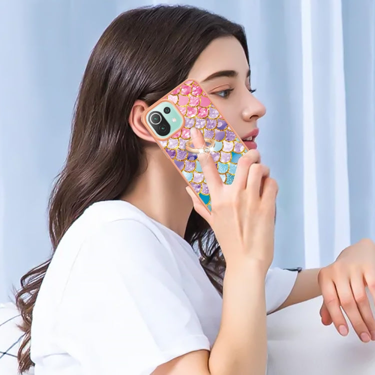 For Xiaomi Mi 11 Lite Electroplating IMD TPU Phone Case with Ring(Colorful Scales) - free shipping - PMC TechLife - Order now!