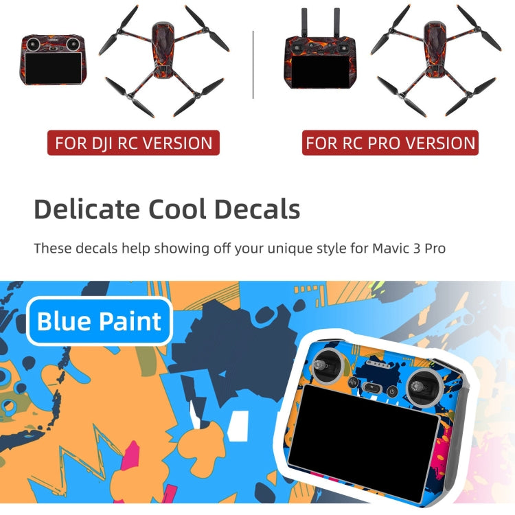 For DJI Mavic 3 Pro / RC Pro Sunnylife Drone Body Remote Control Decorative Stickers Set(Cool Purple) - Stickers by Sunnylife | Online Shopping South Africa | PMC Jewellery