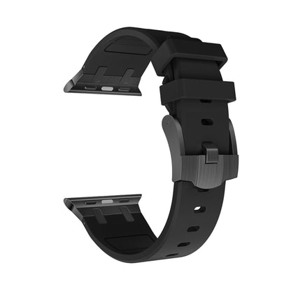 AP Silicone Watch Band For Apple Watch SE 40mm(Black Black) - Watch Bands by PMC Jewellery | Online Shopping South Africa | PMC Jewellery