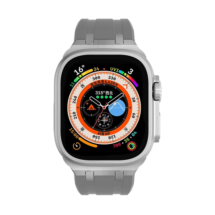 AP Silicone Watch Band For Apple Watch 6 40mm(Silver Grey) - Watch Bands by PMC TechLife | Online Shopping South Africa | PMC TechLife