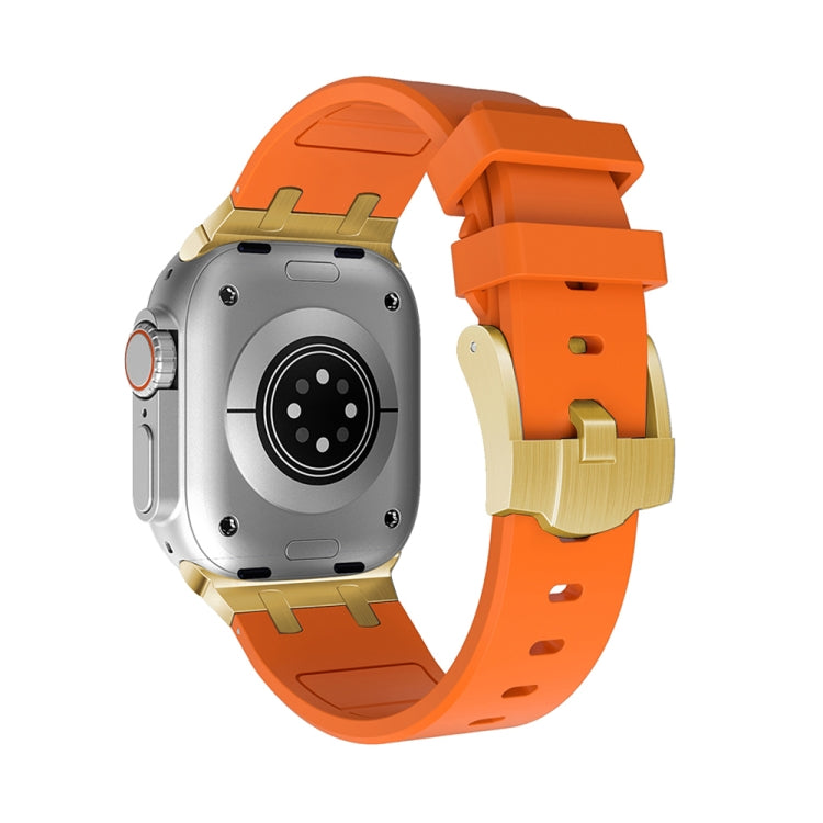 AP Silicone Watch Band For Apple Watch 2 42mm(Gold Orange) - Watch Bands by PMC TechLife | Online Shopping South Africa | PMC TechLife