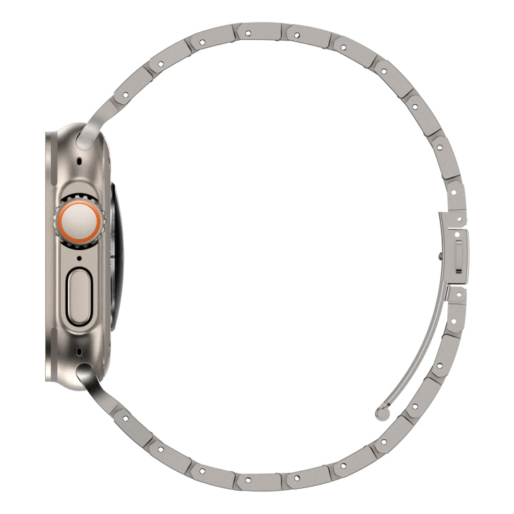 Double Rows Metal Watch Band For Apple Watch SE 44mm(Titanium) - Watch Bands by PMC TechLife | Online Shopping South Africa | PMC TechLife