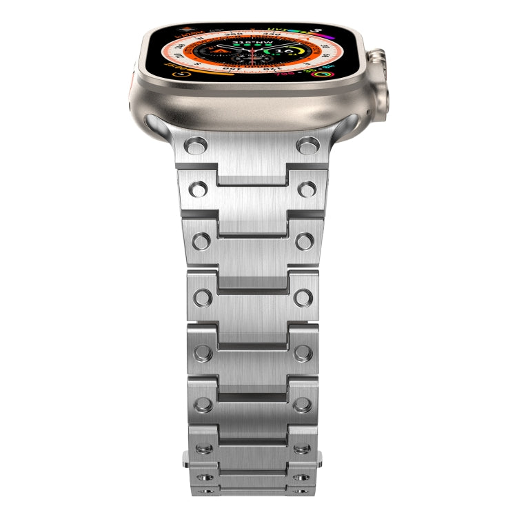 Double Rows Metal Watch Band For Apple Watch 6 40mm(Silver) - Watch Bands by PMC TechLife | Online Shopping South Africa | PMC TechLife