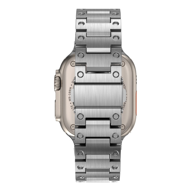 Double Rows Metal Watch Band For Apple Watch 5 44mm(Silver) - Watch Bands by PMC TechLife | Online Shopping South Africa | PMC TechLife