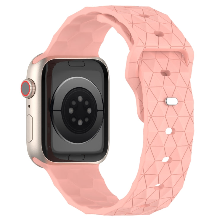 Football Texture Silicone Watch Band For Apple Watch 6 40mm(Pink) - Watch Bands by PMC Jewellery | Online Shopping South Africa | PMC Jewellery