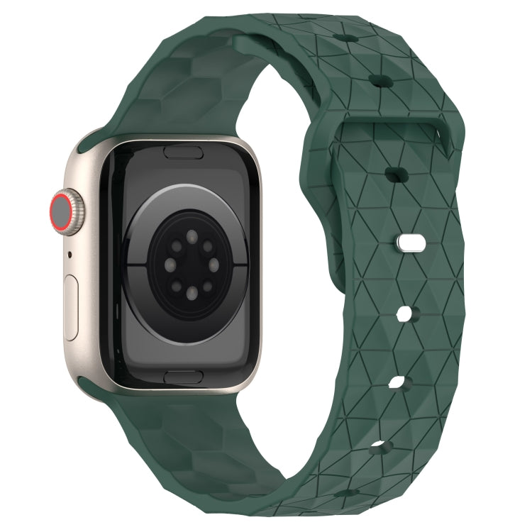 Football Texture Silicone Watch Band For Apple Watch 2 42mm(Pine Green) - Watch Bands by PMC Jewellery | Online Shopping South Africa | PMC Jewellery