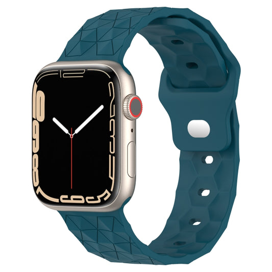 Football Texture Silicone Watch Band For Apple Watch 42mm(Dark Blue) - Watch Bands by PMC Jewellery | Online Shopping South Africa | PMC Jewellery