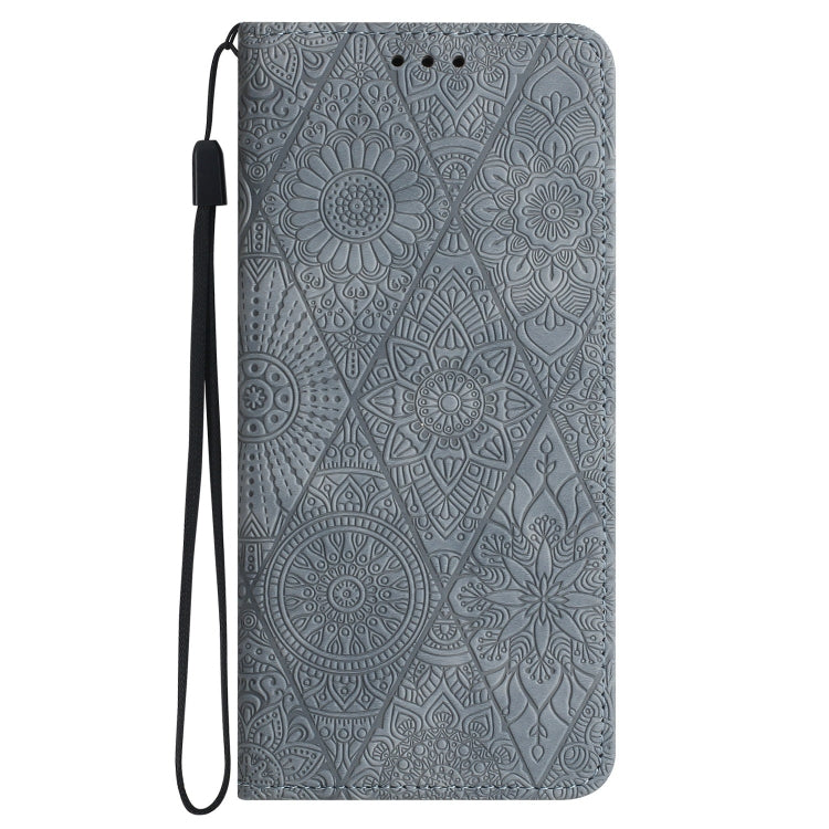 For Samsung Galaxy A02s 166mm Ethnic Embossed Adsorption Leather Phone Case(Grey) - free shipping - PMC TechLife - Order now!