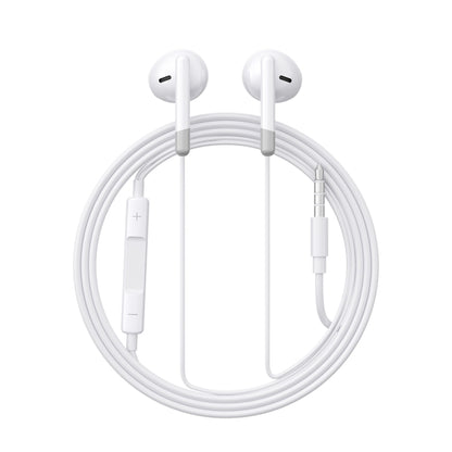 JOYROOM JR-EW01 3.5mm Half In-Ear Wired Earphone, Length: 1.2m(White) - In Ear Wired Earphone by JOYROOM | Online Shopping South Africa | PMC Jewellery