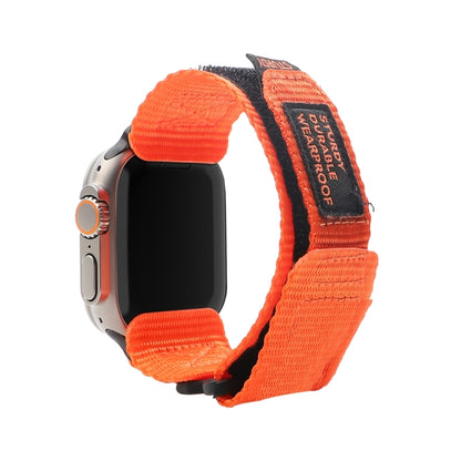 Nylon Two Section Watch Band For Apple Watch 3 38mm(Orange) - Watch Bands by PMC Jewellery | Online Shopping South Africa | PMC Jewellery