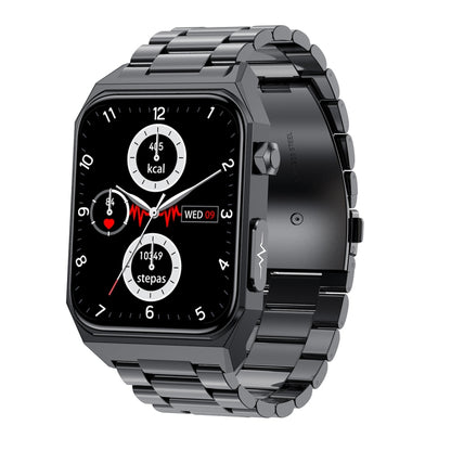 E530 1.91 inch IP68 Waterproof Steel Band Smart Watch Supports ECG / Non-invasive Blood Sugar(Black) - Smart Watches by PMC Jewellery | Online Shopping South Africa | PMC Jewellery