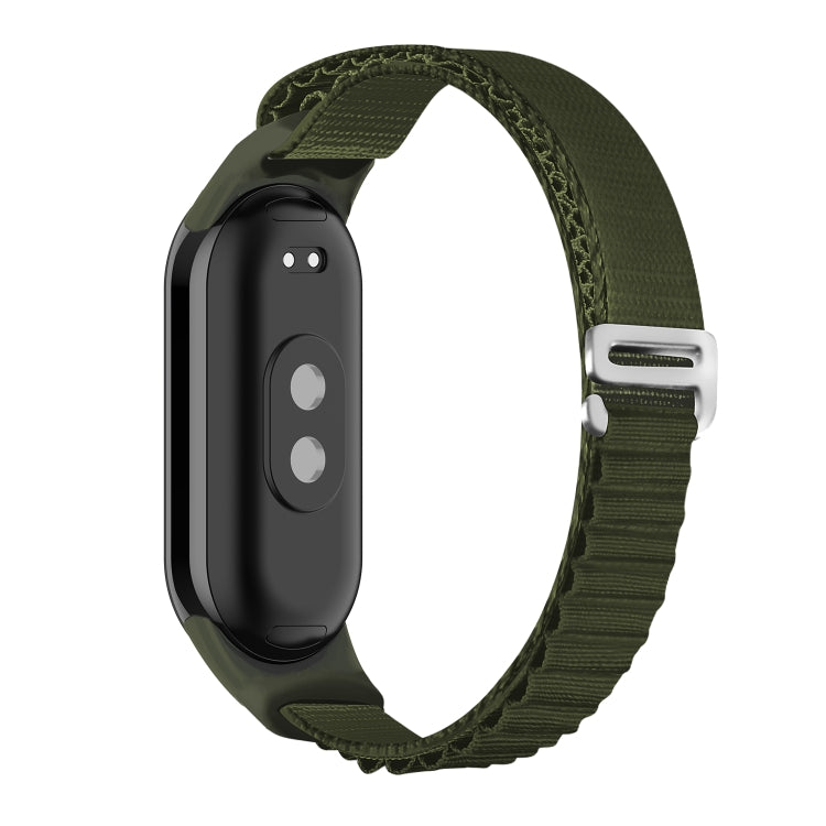 For Xiaomi Mi Band 8 Loop Nylon Watch Band(Green) - Watch Bands by PMC Jewellery | Online Shopping South Africa | PMC Jewellery