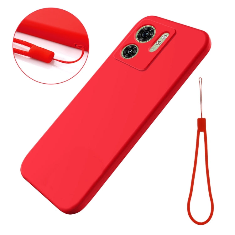 For Motorola Edge 40 5G Solid Color Liquid Silicone Dropproof Full Coverage Phone Case(Red) - Motorola Cases by PMC TechLife | Online Shopping South Africa | PMC TechLife | Buy Now Pay Later Mobicred