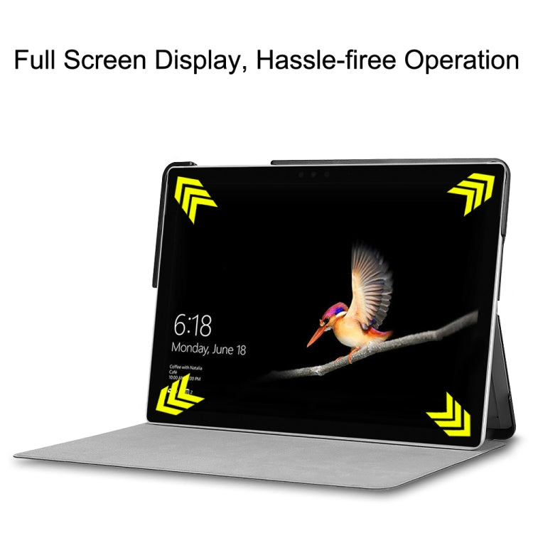 For Microsoft Surface Go 2 / Surface Go Voltage Elastic Texture Horizontal Flip Leather Case with Holder(Grey) - Others by PMC TechLife | Online Shopping South Africa | PMC TechLife | Buy Now Pay Later Mobicred