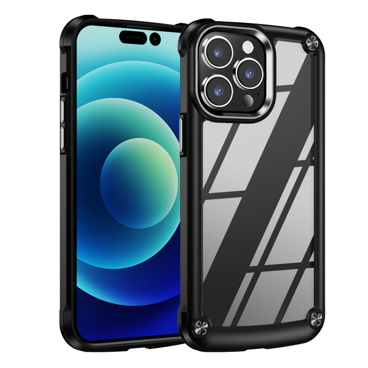 For iPhone 15 Pro TPU + PC Lens Protection Phone Case(Black) - iPhone 15 Pro Cases by PMC Jewellery | Online Shopping South Africa | PMC Jewellery