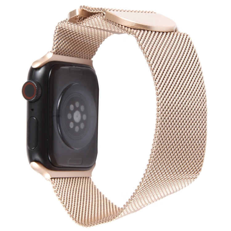 For Apple Watch Ultra 49mm Milanese Metal Magnetic Watch Band(Retro Gold) - Watch Bands by PMC Jewellery | Online Shopping South Africa | PMC Jewellery