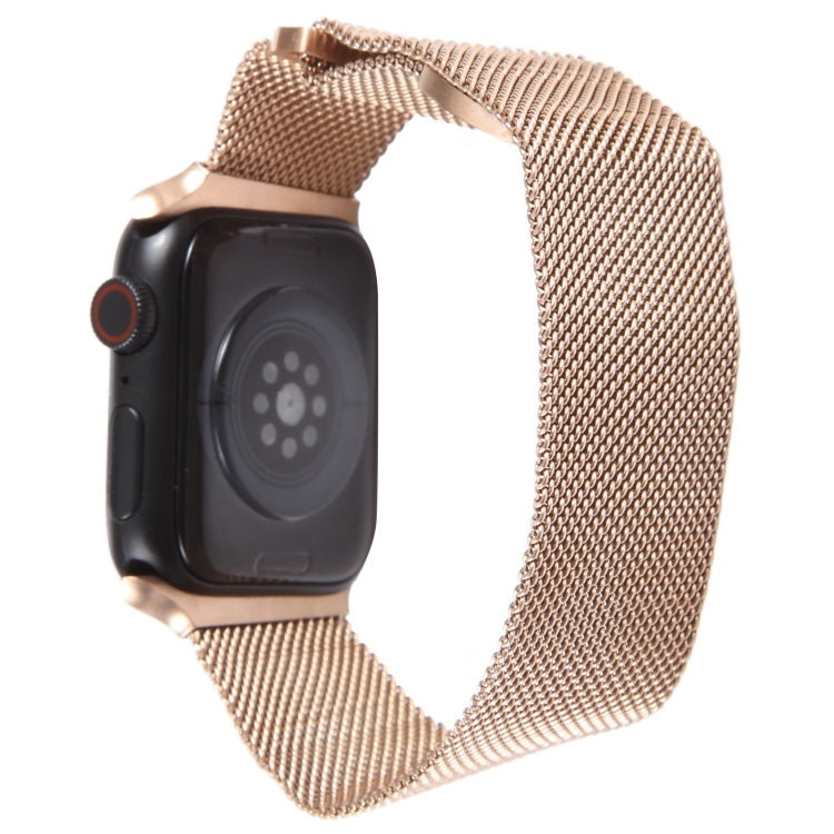 For Apple Watch Ultra 49mm Milanese Metal Magnetic Watch Band(Rose Gold) - Watch Bands by PMC Jewellery | Online Shopping South Africa | PMC Jewellery