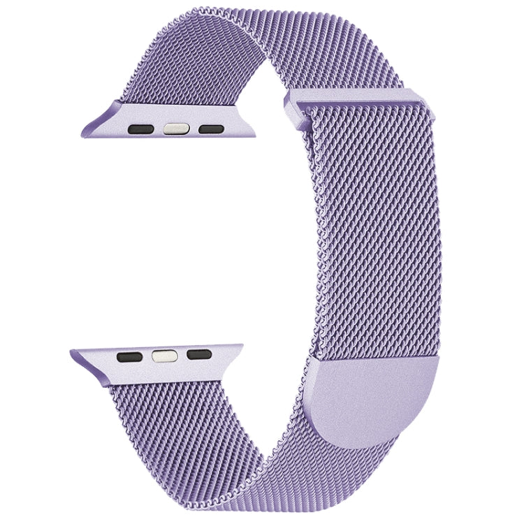 For Apple Watch Ultra 49mm Milanese Metal Magnetic Watch Band(Lavender Purple) - Watch Bands by PMC Jewellery | Online Shopping South Africa | PMC Jewellery