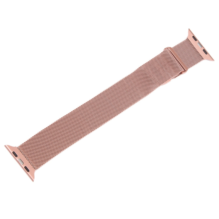 For Apple Watch 8 41mm Milanese Metal Magnetic Watch Band(Pink) - Watch Bands by PMC Jewellery | Online Shopping South Africa | PMC Jewellery