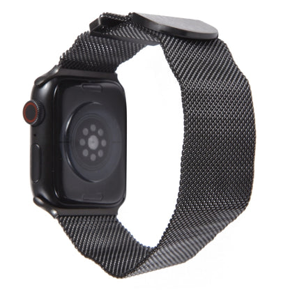 For Apple Watch SE 2022 40mm Milanese Metal Magnetic Watch Band(Black) - Watch Bands by PMC Jewellery | Online Shopping South Africa | PMC Jewellery