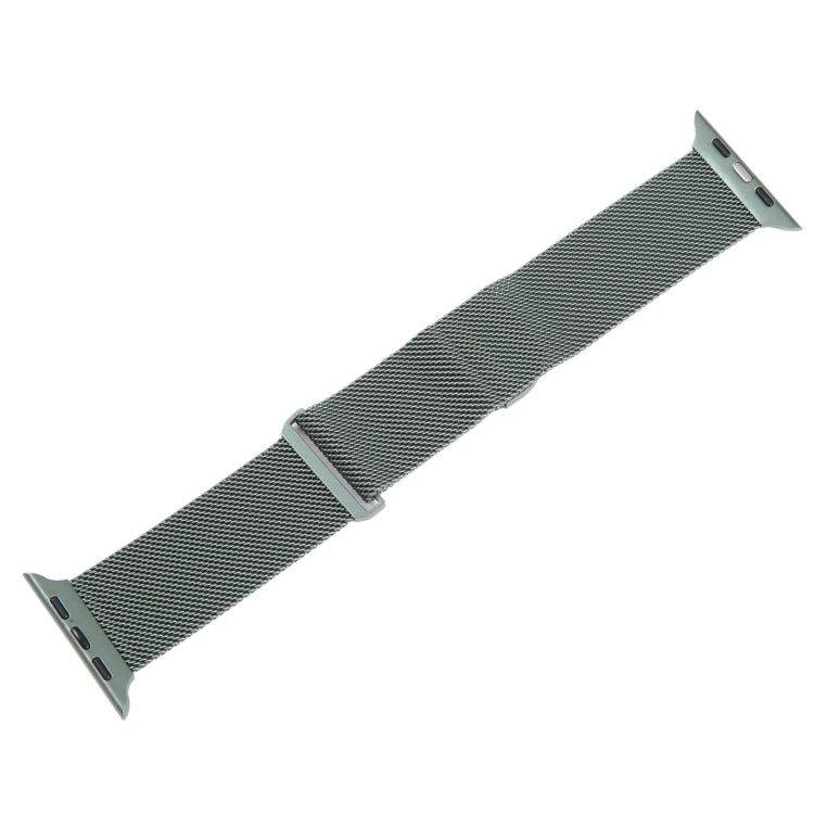 For Apple Watch SE 2022 40mm Milanese Metal Magnetic Watch Band(Pine Green) - Watch Bands by PMC Jewellery | Online Shopping South Africa | PMC Jewellery