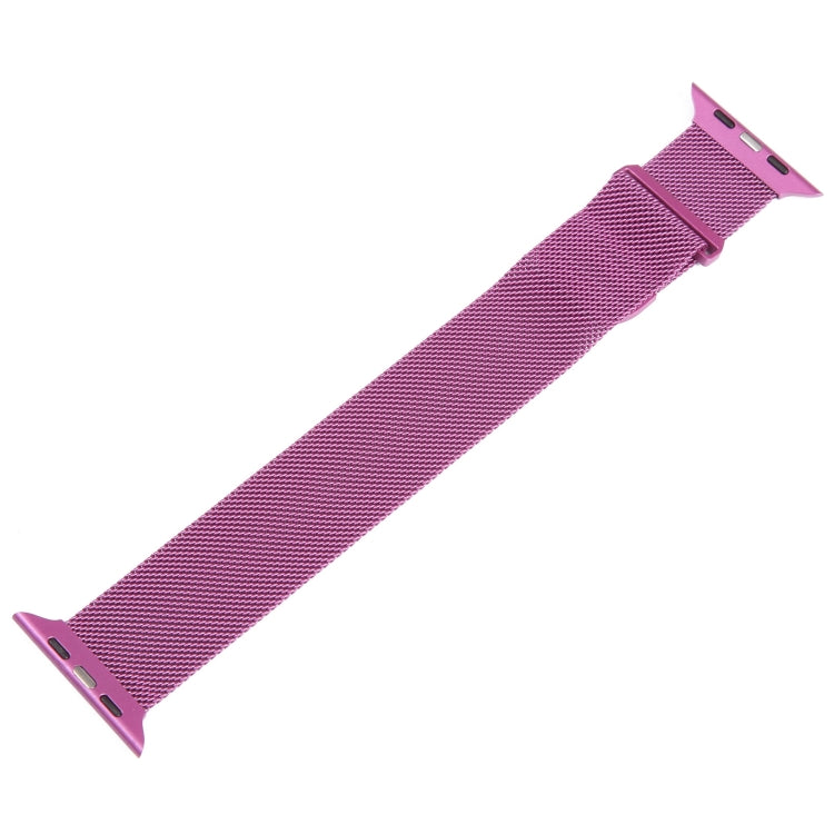 For Apple Watch 7 41mm Milanese Metal Magnetic Watch Band(Purple) - Watch Bands by PMC Jewellery | Online Shopping South Africa | PMC Jewellery