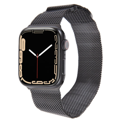 For Apple Watch SE 40mm Milanese Metal Magnetic Watch Band(Black) - Watch Bands by PMC Jewellery | Online Shopping South Africa | PMC Jewellery