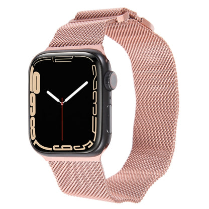 For Apple Watch SE 40mm Milanese Metal Magnetic Watch Band(Pink) - Watch Bands by PMC Jewellery | Online Shopping South Africa | PMC Jewellery