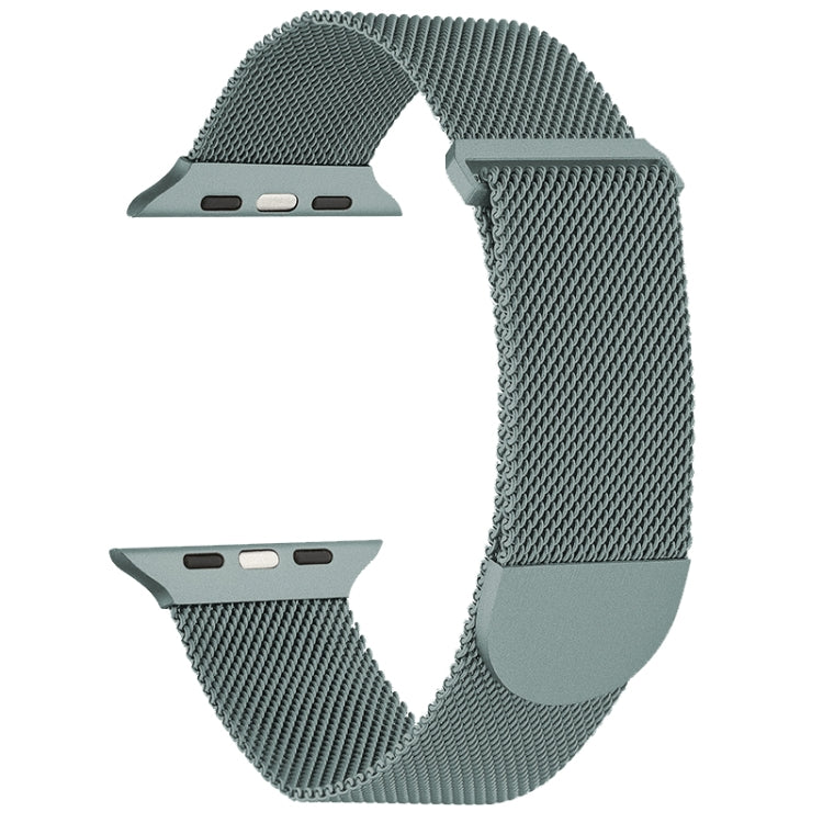 For Apple Watch SE 44mm Milanese Metal Magnetic Watch Band(Pine Green) - Watch Bands by PMC Jewellery | Online Shopping South Africa | PMC Jewellery