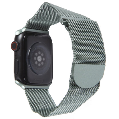 For Apple Watch 5 44mm Milanese Metal Magnetic Watch Band(Pine Green) - Watch Bands by PMC Jewellery | Online Shopping South Africa | PMC Jewellery